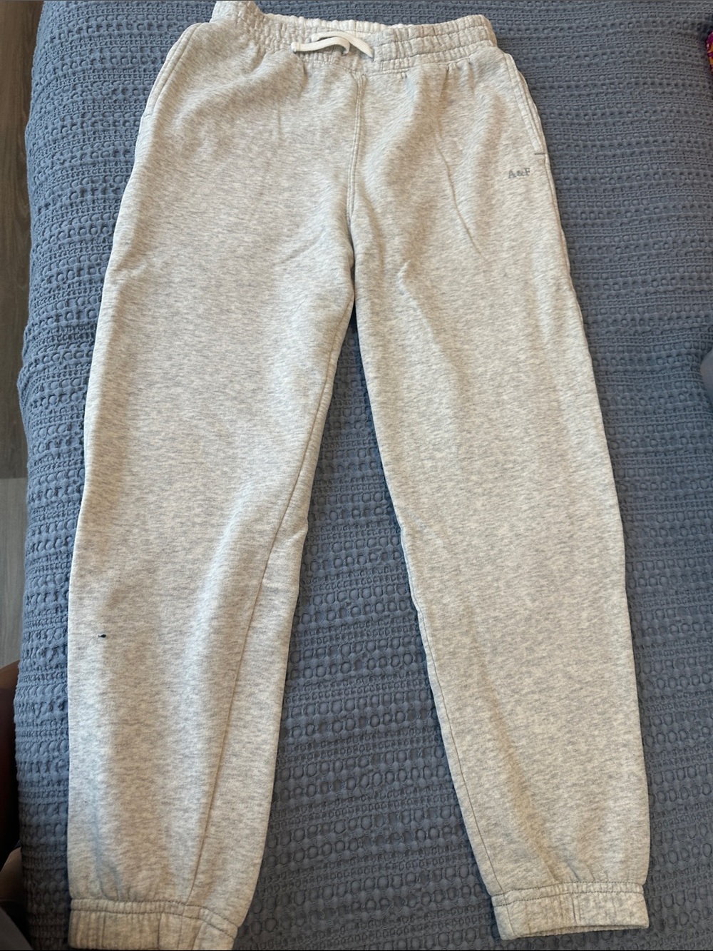 Abercrombie & Fitch Light Gray Kids Sweatpants